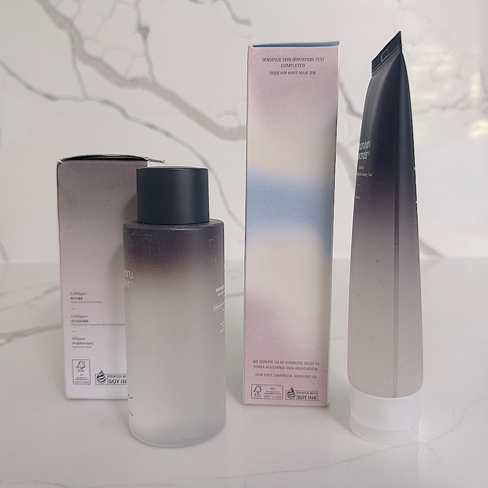 🔥2/$40🔥 BNIB Haruharu Wonder Black Rice Cleanser Gel & Toner Korean Skincare Set - Picture 4 of 9